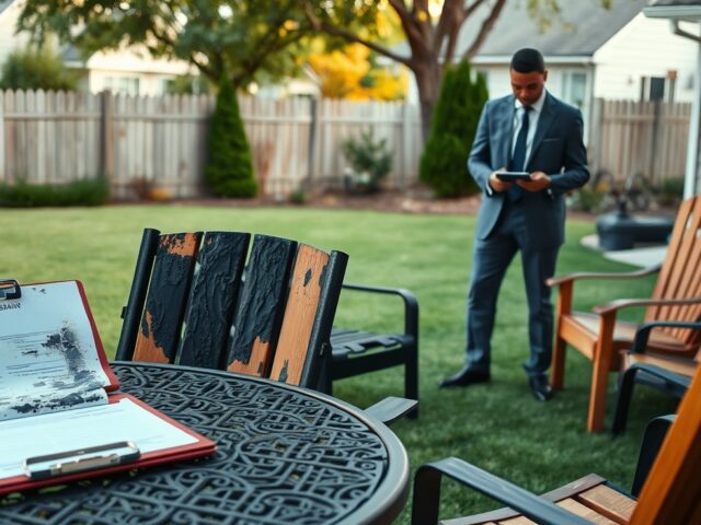 Filing a Claim for Fire-Damaged Outdoor Furniture