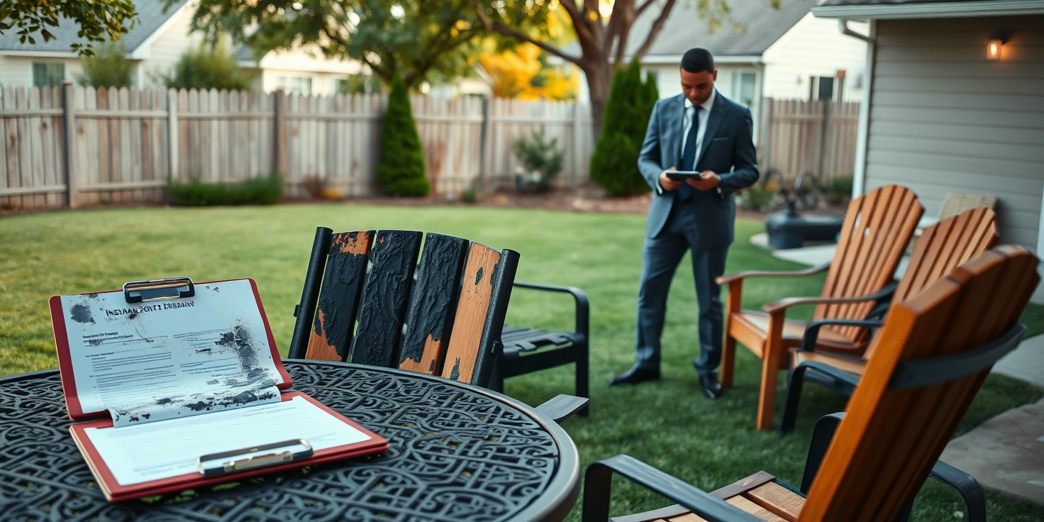 Filing a Claim for Fire-Damaged Outdoor Furniture