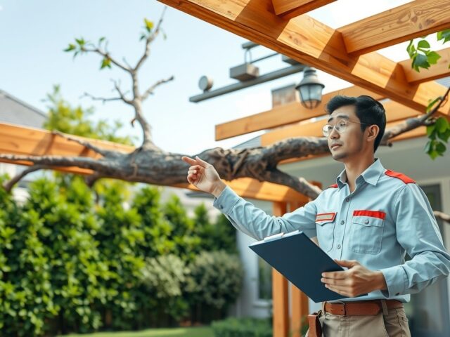 What to Do After a Tree Damages Your Pergola