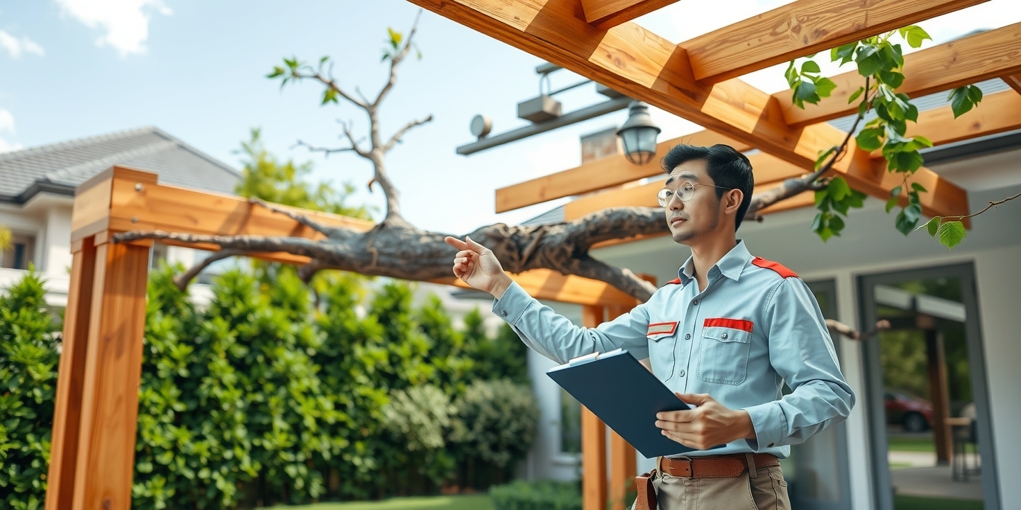What to Do After a Tree Damages Your Pergola