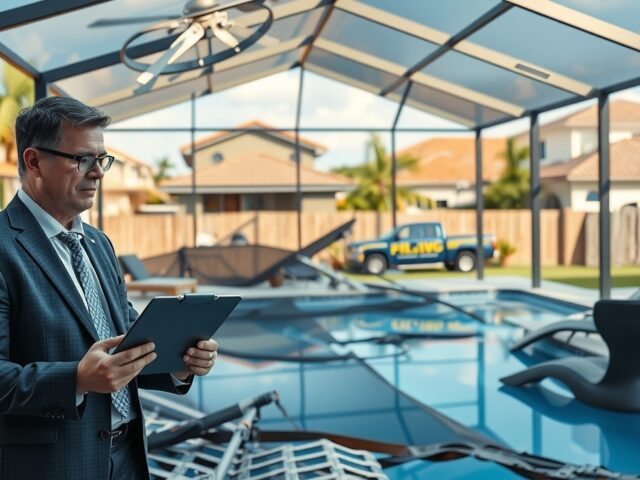 Filing a Claim for Wind Damage to Pool Enclosures