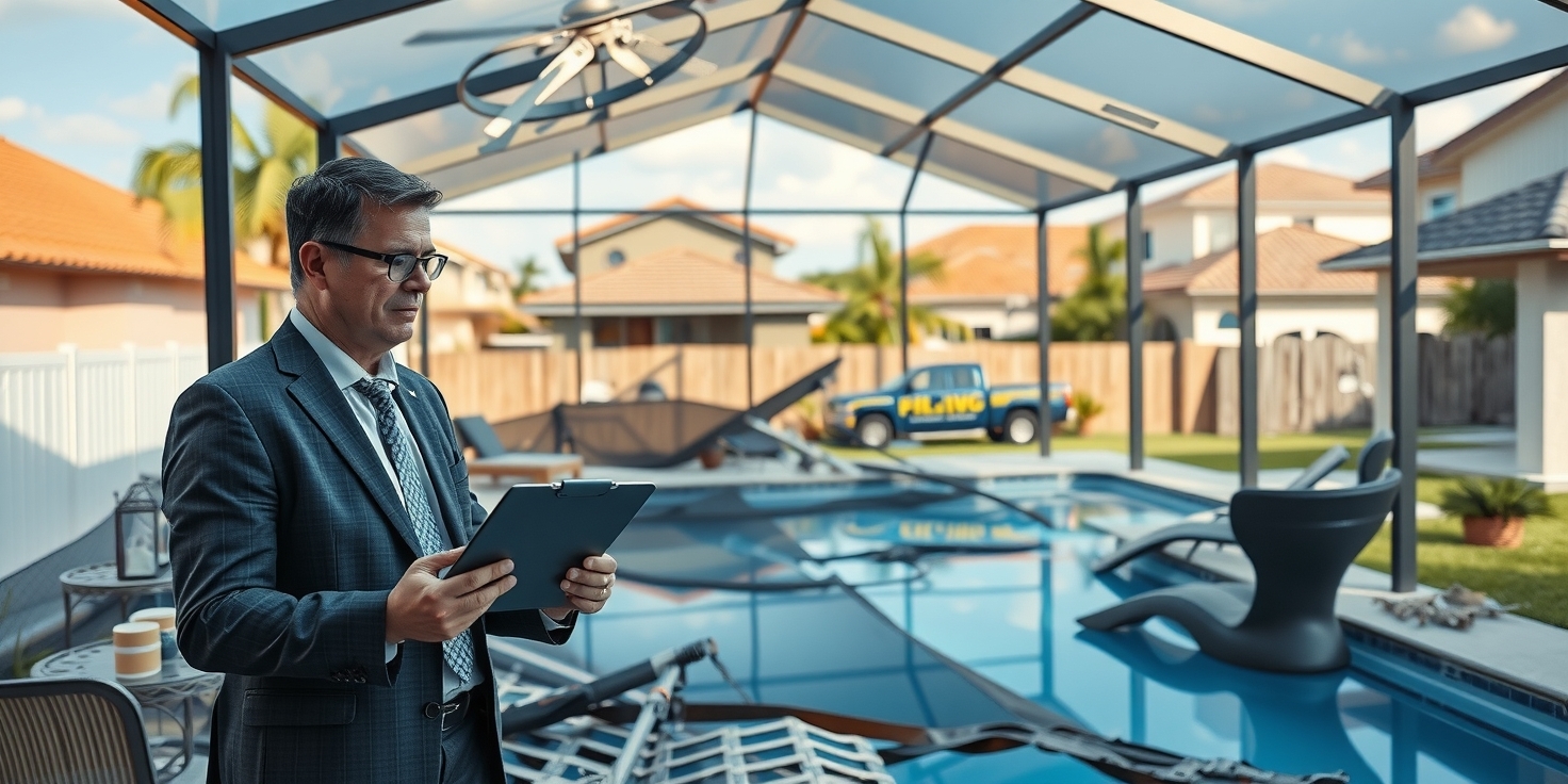 Filing a Claim for Wind Damage to Pool Enclosures