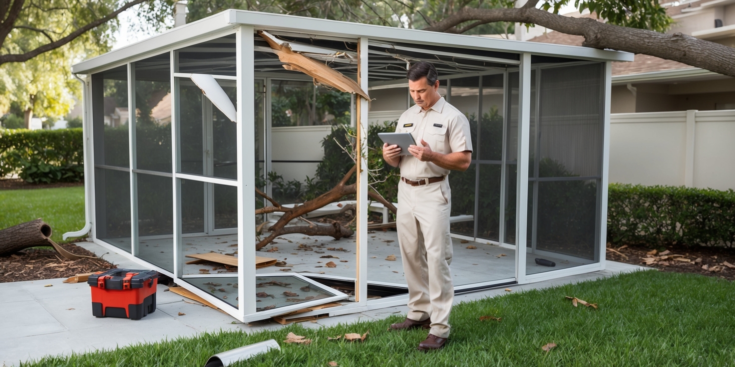 What to Do After a Tree Damages Your Screen Room