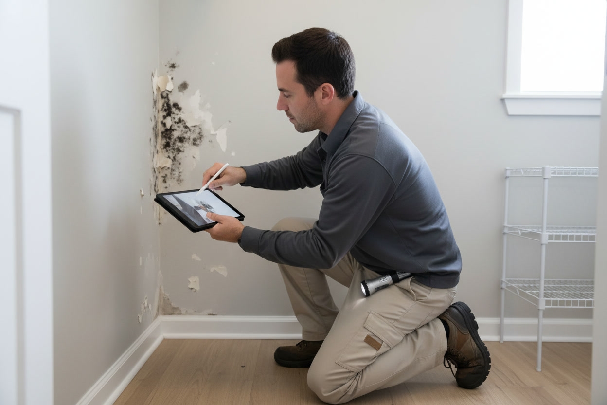 How to Document Mold in Closet and Wall Seams