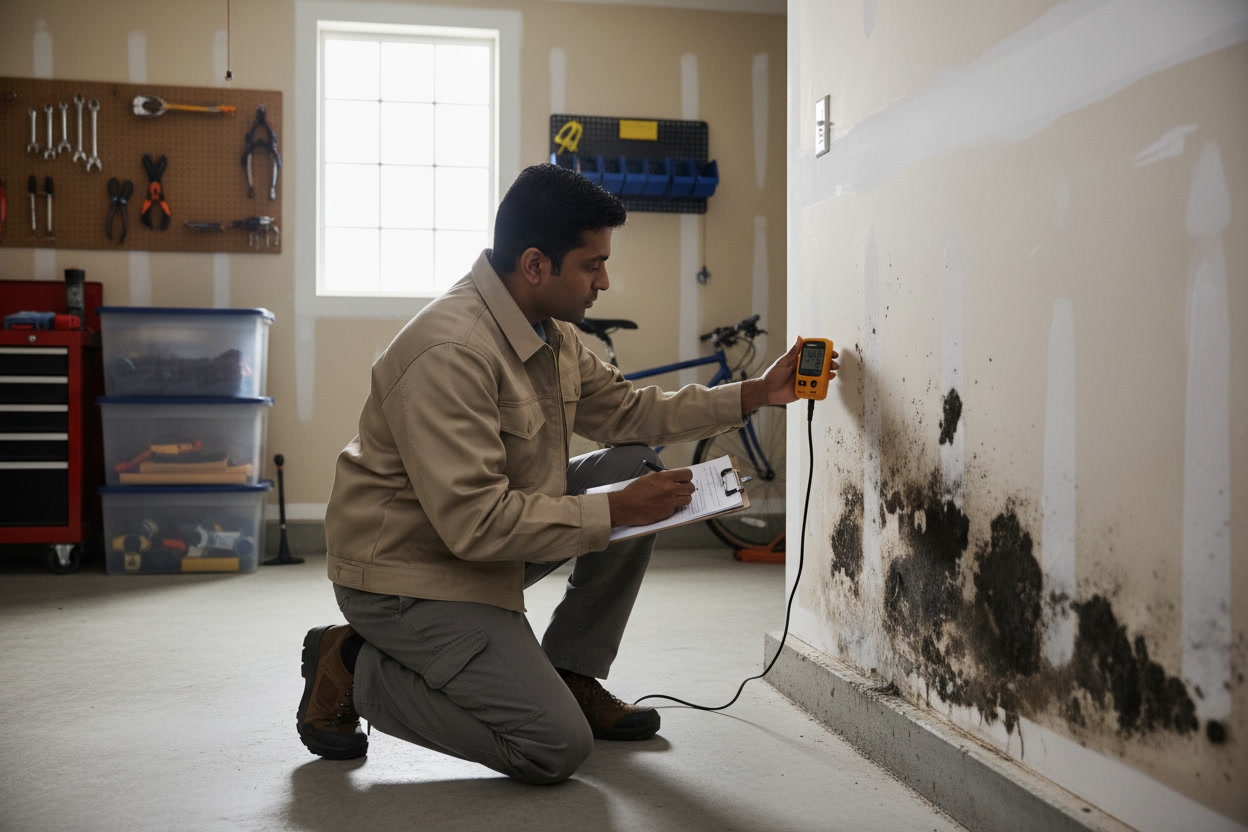 Filing a Claim for Mold in Garage Walls